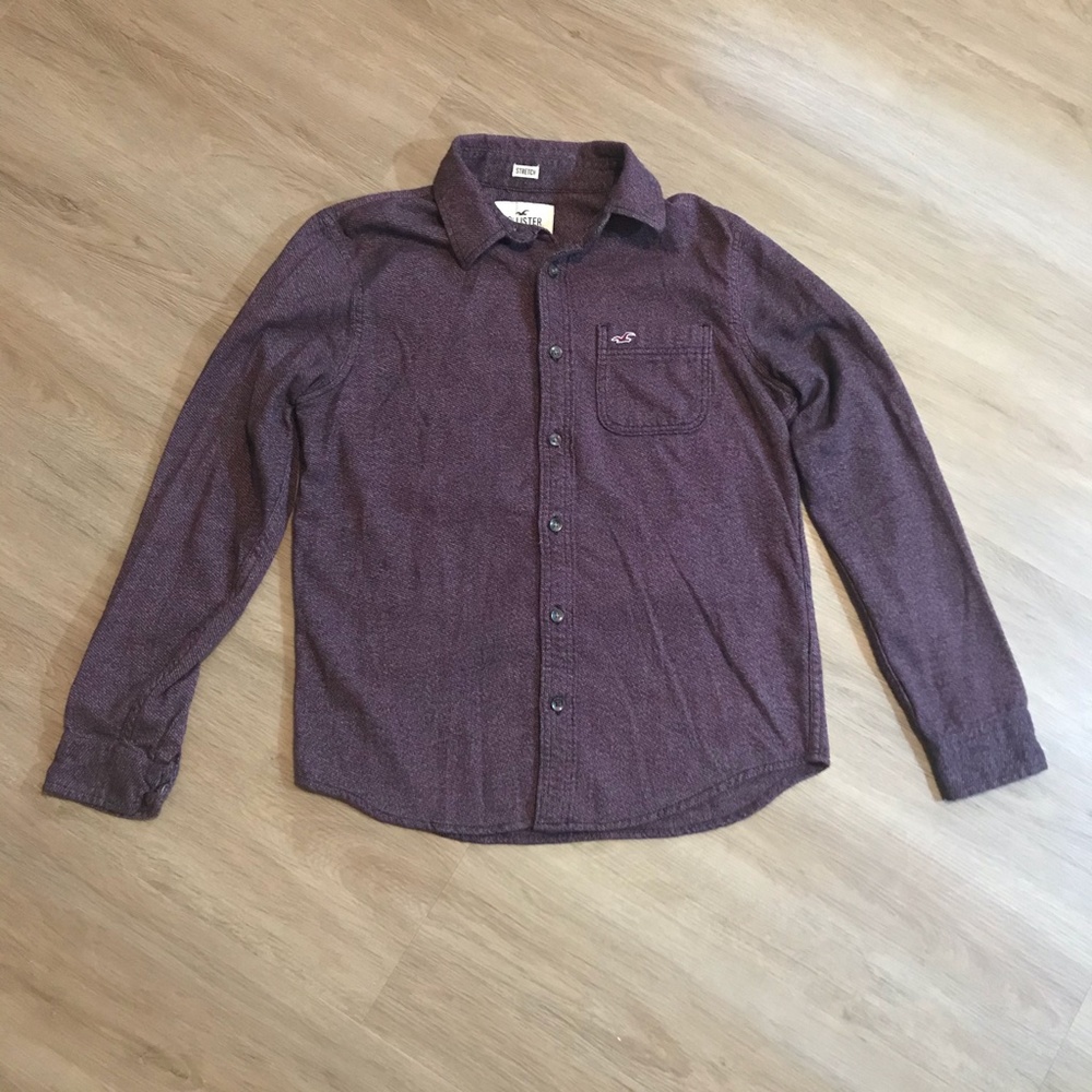 Hollister Flannel Long Sleeve Button Down Shirt/SMALL